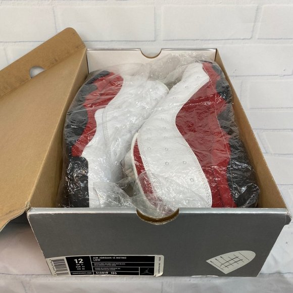 Jordan retro 13 low red white size 12 - Picture 2 of 12